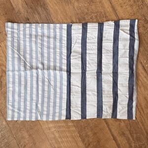SINGLE INK + IVY Blue and White Striped Pillow Standard Sham 20”x26”